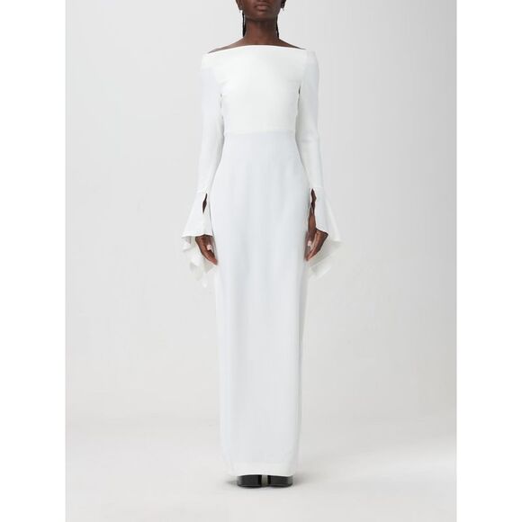 Solace London Dress Woman Yellow Cream
